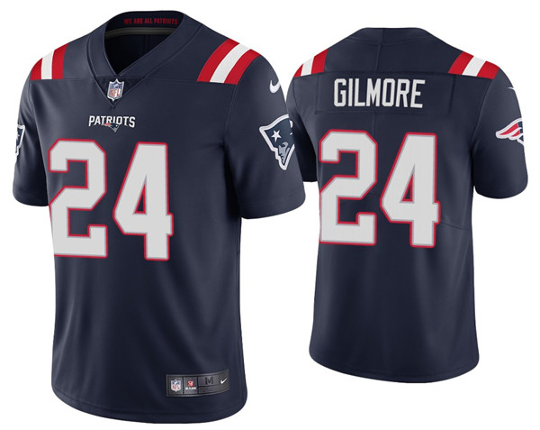 New England Patriots #24 Stephon Gilmore 2020 Navy Vapor Untouchable Limited Stitched Jersey