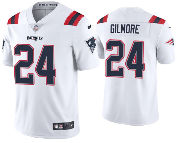 New England Patriots #24 Stephon Gilmore 2020 White Vapor Untouchable Limited Stitched Jersey