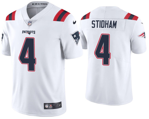 New England Patriots #4 Jarrett Stidham 2020 White Vapor Untouchable Limited Stitched Jersey