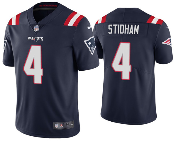 New England Patriots #4 Jarrett Stidham 2020 Navy Vapor Untouchable Limited Stitched Jersey