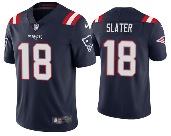 New England Patriots #18 Matthew Slater 2020 Navy Vapor Untouchable Limited Stitched Jersey