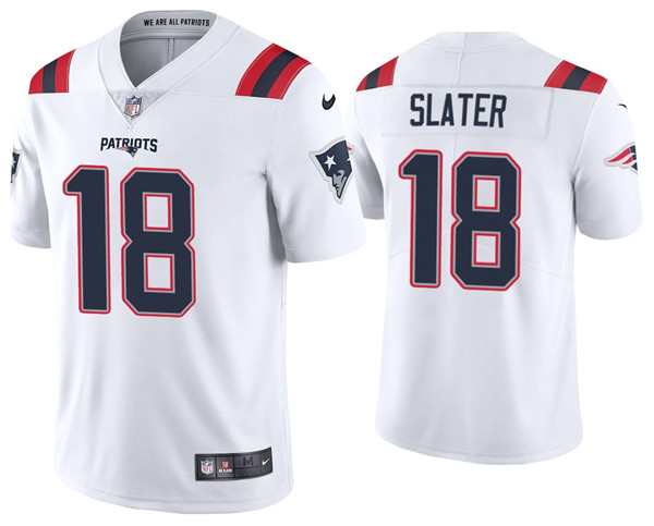 New England Patriots #18 Matthew Slater 2020 White Vapor Untouchable Limited Stitched Jersey