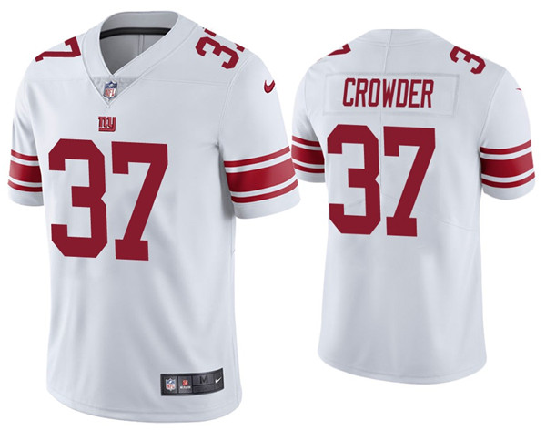 New York Giants #37 Tae Crowder 2020 White Vapor Untouchable Limited Stitched Jersey