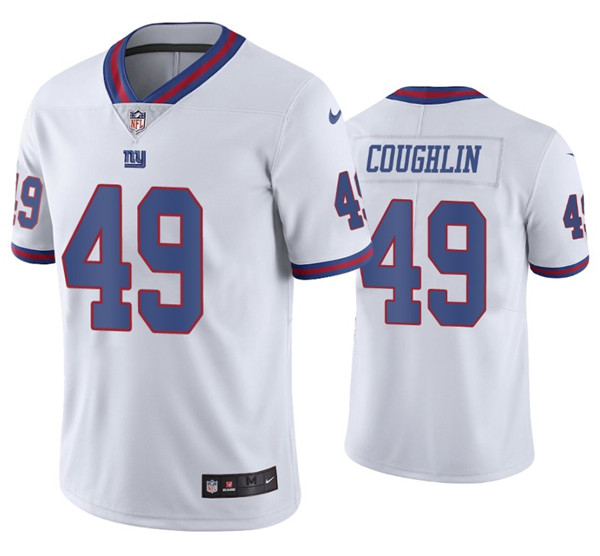 New York Giants #49 Carter Coughlin 2020 White Color Rush Stitched Jersey