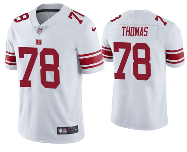 New York Giants #78 Andrew Thomas 2020 White Vapor Untouchable Limited Stitched Jersey