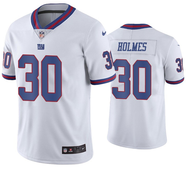 New York Giants #30 Darnay Holmes 2020 White Color Rush Stitched Jersey