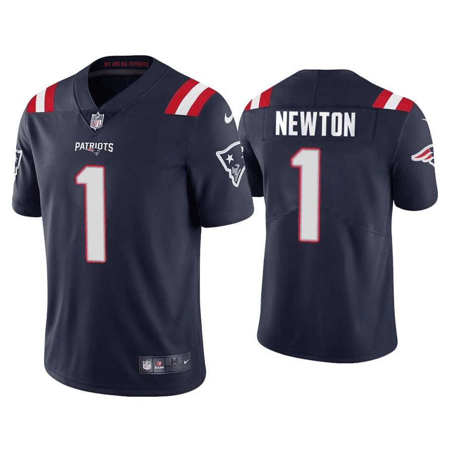 New England Patriots #1 Cam Newton 2020 Navy Vapor Untouchable Limited Stitched Jersey
