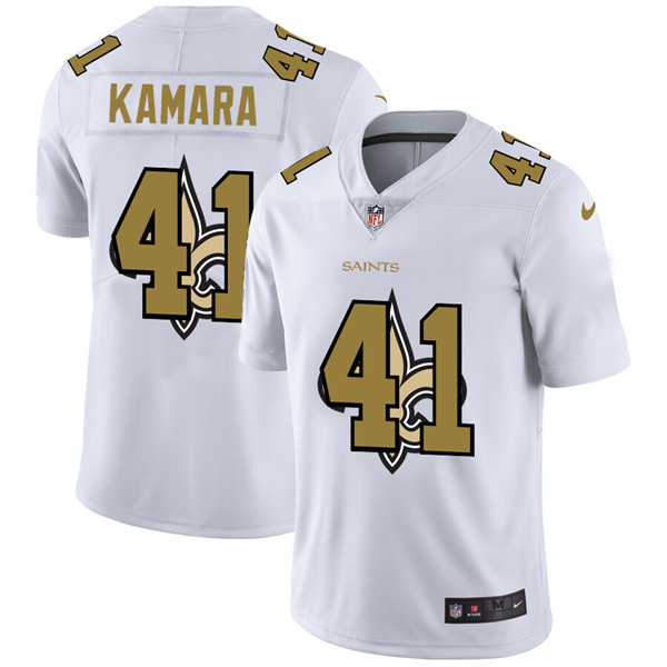 New Orleans Saints #41 Alvin Kamara White Stitched Jersey