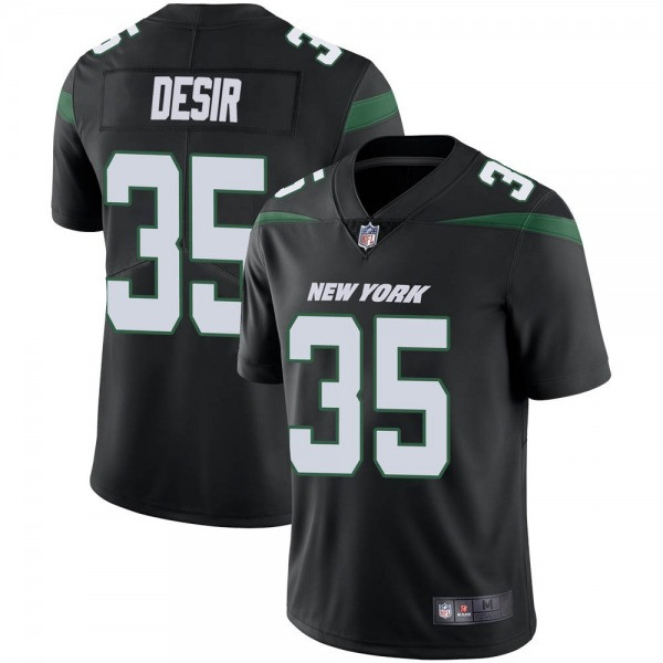 New York Jets #35 Pierre Desir Black Vapor Untouchable Limited Stitched Jersey