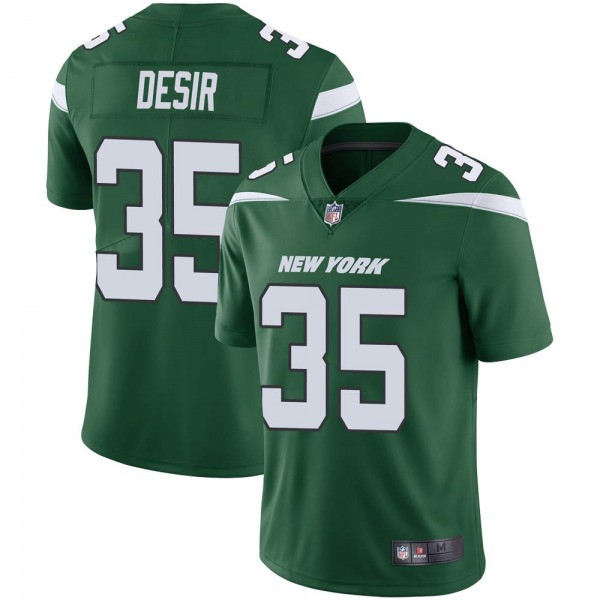 New York Jets #35 Pierre Desir Green Vapor Untouchable Limited Stitched Jersey