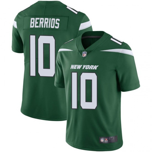 New York Jets #10 Braxton Berrios Green Vapor Untouchable Limited Stitched Jersey