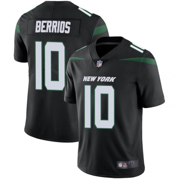 New York Jets #10 Braxton Berrios Black Vapor Untouchable Limited Stitched Jersey