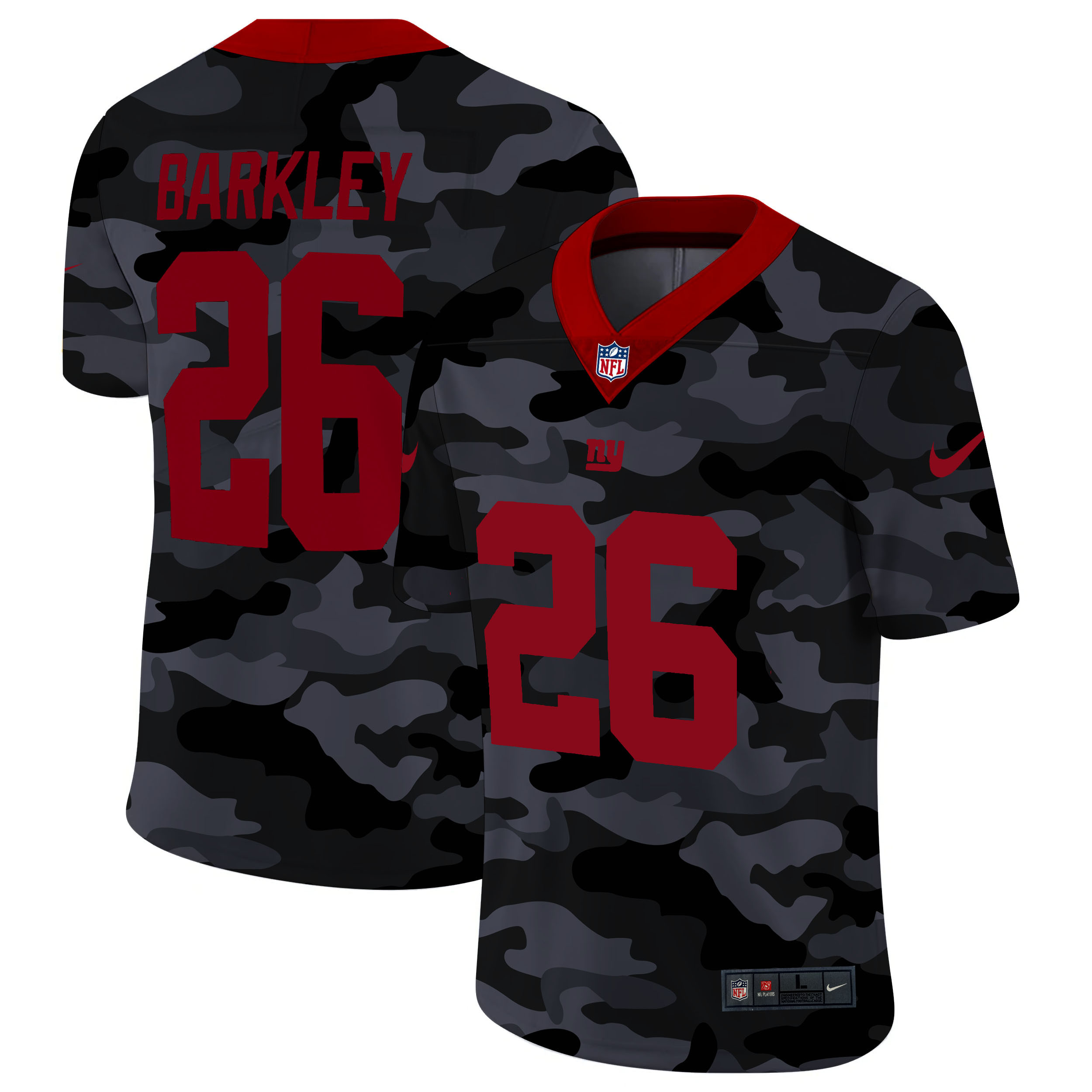 New York Giants #26 Saquon Barkley 2020 Camo Limited Stitched Jersey