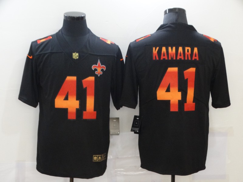 New Orleans Saints #41 Alvin Kamara 2020 Black Fashion Limited Stitched Jersey