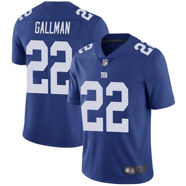 New York Giants #22 Wayne Gallman 2020 Blue Vapor Untouchable Limited Stitched Jersey