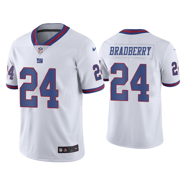 New York Giants #24 James Bradberry White Color Rush Limited Stitched Jersey