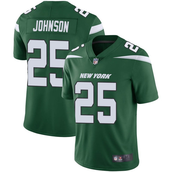 New York Jets #25 Ty Johnson Green Vapor Untouchable Limited Stitched Jersey