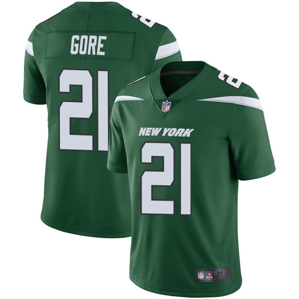 New York Jets #21 Frank Gore Green Vapor Untouchable Limited Stitched Jersey