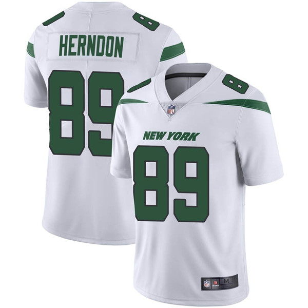 New York Jets #89 Chris Herndon White Vapor Untouchable Limited Stitched Jersey