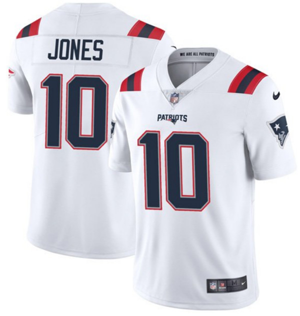 New England Patriots #10 Mac Jones White 2021 Vapor Untouchable Limited Stitched Jersey