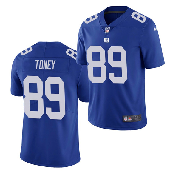 New York Giants #89 Kadarius Toney Blue Vapor Untouchable Limited Stitched Jersey 
