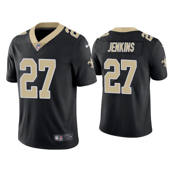 New Orleans Saints Saints #27 Malcolm Jenkins 2021 Black Vapor Untouchable Limited Stitched Jersey