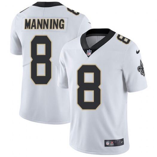 New Orleans Saints Saints #8 Archie Manning White 2021 Vapor Untouchable Limited Stitched Jersey