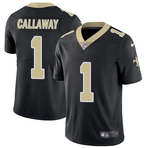 New Orleans Saints Saints #1 Marquez Callaway Black 2021 Vapor Untouchable Limited Stitched Jersey
