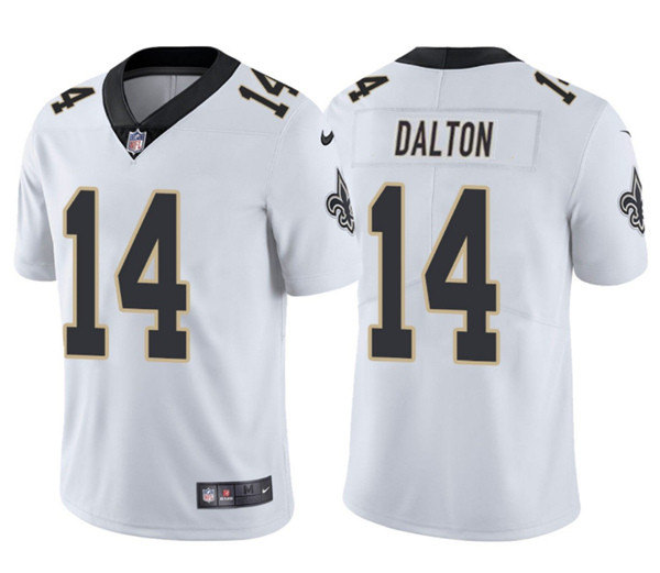 New Orleans Saints #14 Andy Dalton White Vapor Limited Stitched Jersey