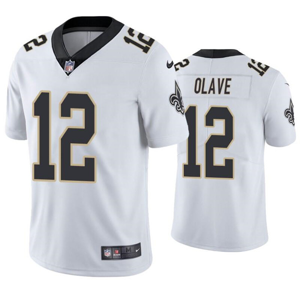 New Orleans Saints #12 Chris Olave White Vapor Limited Stitched Jersey