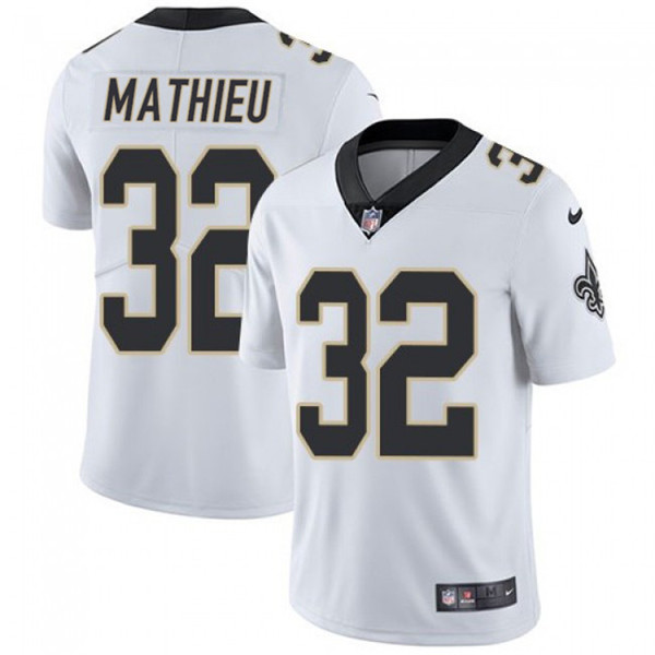 New Orleans Saints #32 Tyrann Mathieu White Vapor Limited Stitched Jersey