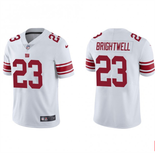 New York Giants #23 Gary Brightwell White Vapor Untouchable Limited Stitched Jersey