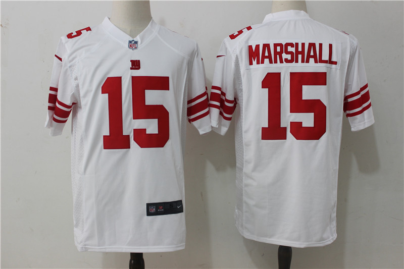 New York Giants #15 Brandon Marshall Nike White Stitched Game Jersey