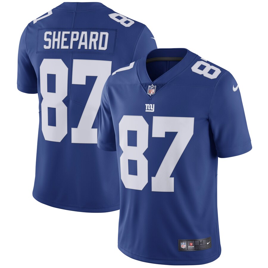 New York Giants #87 Sterling Shepard Blue Vapor Untouchable Limited Stitched Jersey
