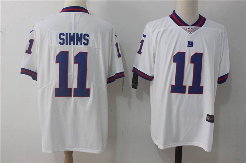 New York Giants #11 Phil Simms White Vapor Untouchable Limited Stitched Nike Jersey