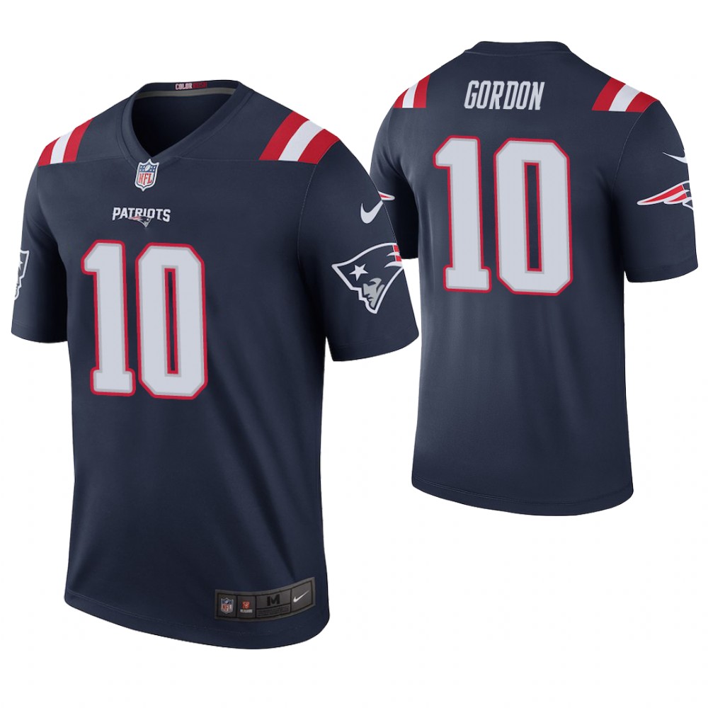 New England Patriots #10 Josh Gordon Navy Color Rush Limited Stitched Jersey