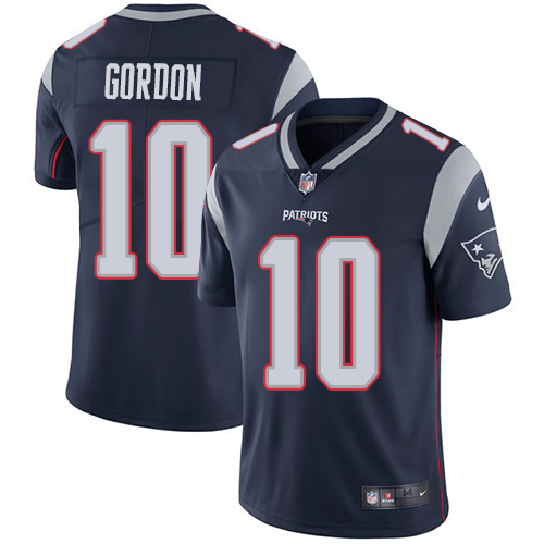 New England Patriots #10 Josh Gordon Navy Blue Vapor Untouchable Limited Stitched Jersey