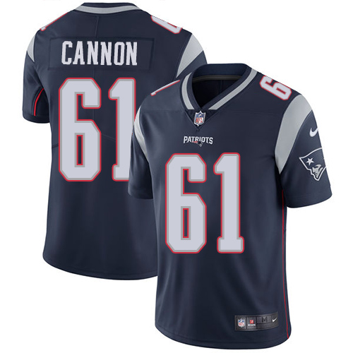 New England Patriots #61 Marcus Cannon Navy Blue Vapor Untouchable Limited Stitched Jersey