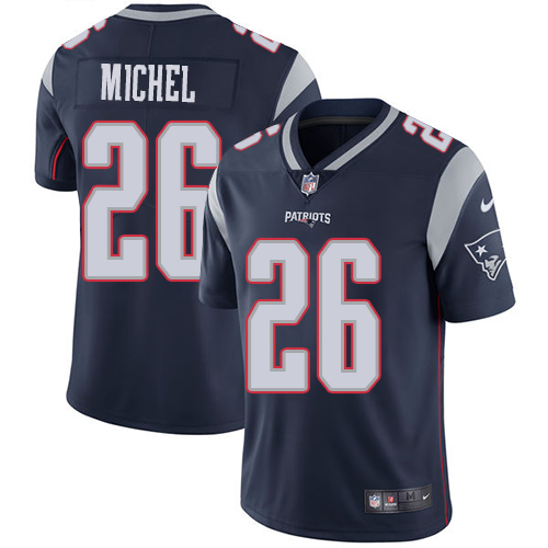 New England Patriots #26 Sony Michel Navy Blue Vapor Untouchable Limited Stitched Jersey