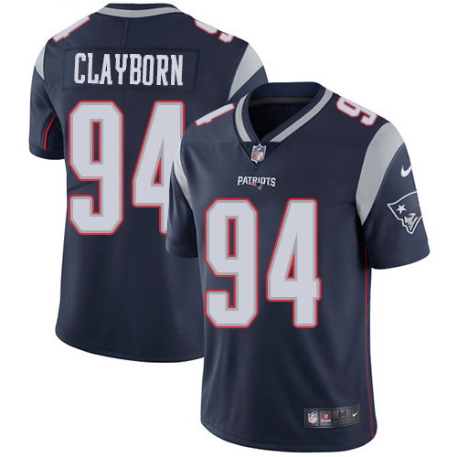 New England Patriots #94 Adrian Clayborn Navy Blue Vapor Untouchable Limited Stitched Jersey