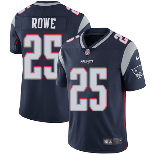 New England Patriots #25 Eric Rowe Navy Blue Vapor Untouchable Limited Stitched Jersey
