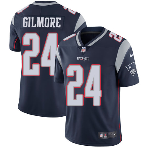 New England Patriots #24 Stephon Gilmore Navy Blue Vapor Untouchable Limited Stitched Jersey