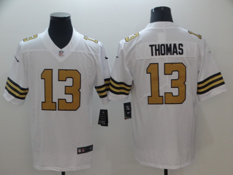 New Orleans Saints #13 Michael Thomas White Rush Limited Stitched Jersey