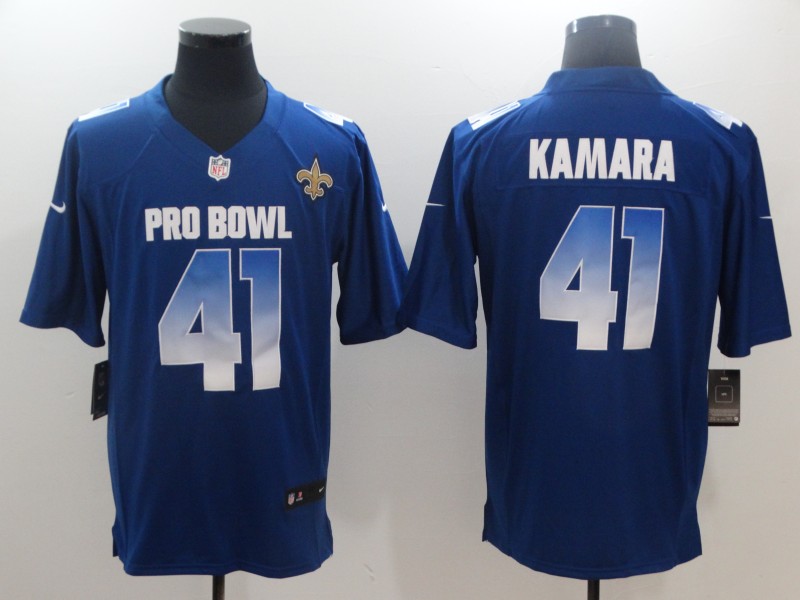 New Orleans Saints #41 Alvin Kamara Royal 2019 Pro Bowl Game Jersey