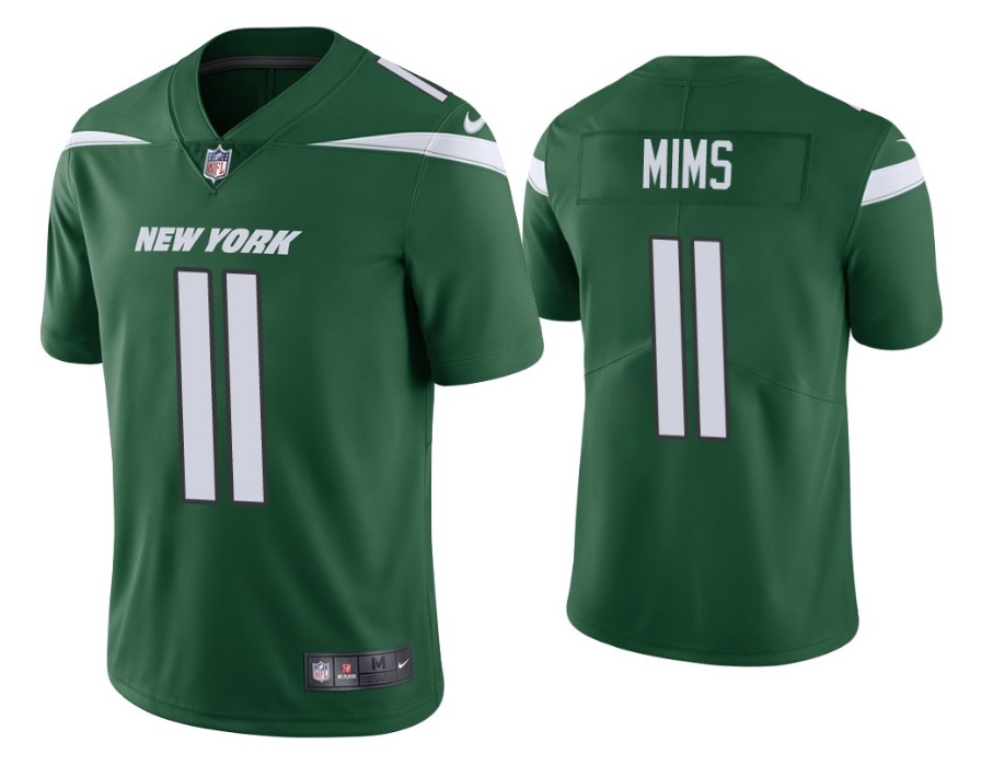 New York Jets #11 Denzel Mims Green Vapor Untouchable Limited Stitched Jersey