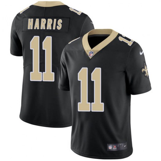 New Orleans Saints #11 Deonte Harris Black Vapor Untouchable Limited Stitched Jersey