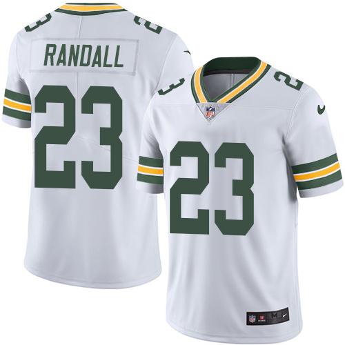 Packers #23 Damarious Randall White Stitched Limited Rush Nike Jersey