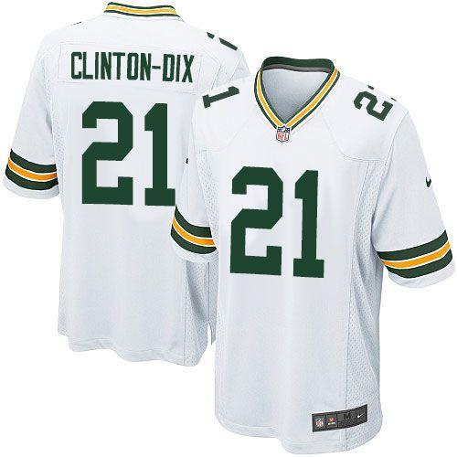 Packers #21 Ha Ha Clinton-Dix White Stitched Game Nike Jersey