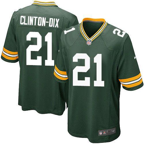 Packers #21 Ha Ha Clinton-Dix Green Team Color Stitched Game Nike Jersey