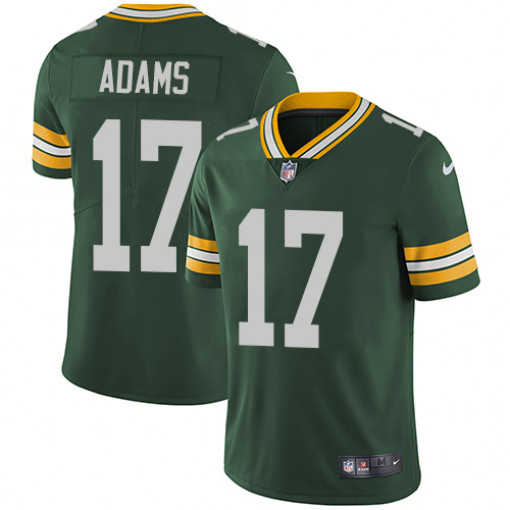 Packers #17 Davante Adams Green Stitched Limited Rush Nike Jersey